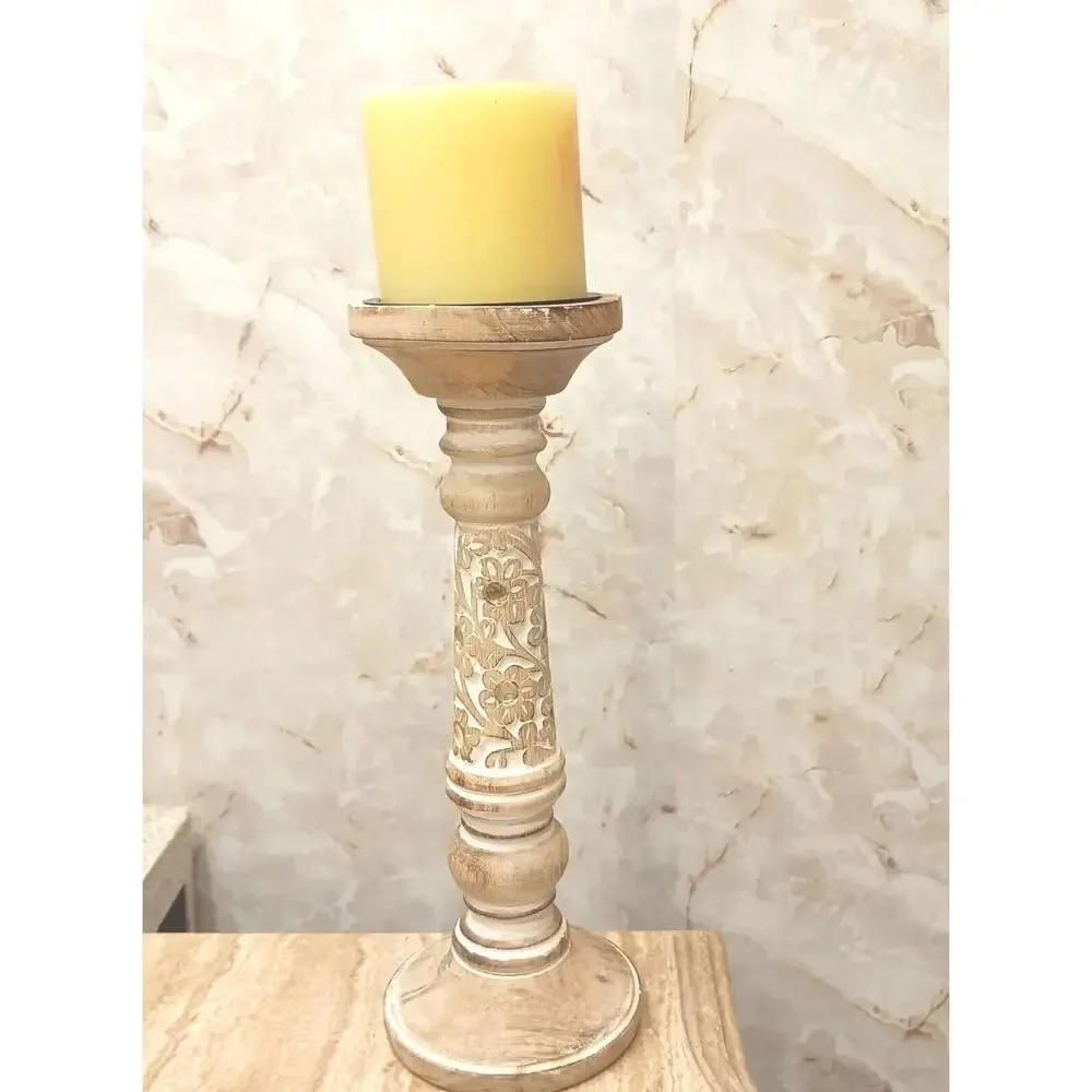 Exotic Pillar Carved Wood  12